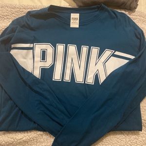 VS PINK Blue long sleeve shirt S